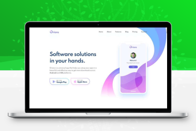 響應式應用商店類網站HTML靜態模板